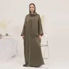 민족 의류 캐주얼 무슬림 여자 원피스 스카프 히잡 아바야 jilbab 이슬람 칠면조 머리 스카프 드레스 느슨한 가운으로 편리합니다.