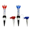 غولف تيس 4 PCSSESS GOLF TEES TEAL GOLF TEAE TEE مع حزمة خطوة مغناطيسية لأسفل حامل الكرة Tee Golf Outdoor Sports Accessories 230907