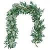 Decoratieve bloemen Faux Greenery Wedding Achtergrond Realistische kunstmatige wijnrankslingers voor Home Decor