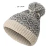 Brede Rand Hoeden Emmer Ski Hoed Unisex Winter Warm Heren Pom Gebreide Beanie Cap Wollige Kabel Bobble 230907