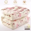 Couverture WOSTAR été couvre-lit 6 couches mousseline serviette coton couette enfants cool couverture climatisation mince couette 90 230906