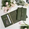 Notepads Wholesale A6 Portable Loose-Leaf Unique Color Notebook 6 Holes Diary Binder Spiral Office Meeting Notepad Planner And Detacha Dhisw