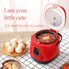 1.2L Mini Electric Rice Cooker 2 Layer Food Steamer Multifunktion Måltid Matlagningspottvärmare 2-3 personer som värmer lunchlåda