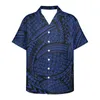 Men's Casual Shirts Tradition Summer Suitable For Tourism Loose Short-Sleeved V Neck Tattoo Print Mens Designer Clothes