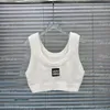 Sexy Letter Cropped Tanks For Women Luxury Singlets Tops Knitted Tank Tops Summer Holiday Charming Singlet Knits