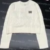 럭셔리 여성 스웨터 편지 긴 소매 여름 점퍼 탑 빈티지 패션 스트리트 스타일 스웨터