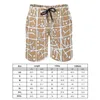 Short pour hommes lettres abstraites gymnase été imprimé arabe décontracté plage sport masculin Surf séchage rapide imprimé maillot de bain