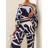 Women's Two Piece Pants Summer 2 Sets Womens Outfits Fashion Wide Leg Tops Casual Set Shirt Top Mujer
