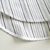 tOTEME Women New Linen Stripped Blouse Simple Style