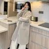 Women's Fur 2023 Winter Women Artificial Mink Hair Imitation Coat Mid Length Version Stand Collar Outwear Loose Thicken Warm Parkas