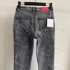 Jeans Mode Stretch Kleine Voeten Jeans Kokerbroek Kristal Rits Heuplift Strak Casual Afslanken