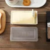 Assiettes beurrier avec couvercle boîte de conservation fraîche coupe trancheuse comptoir pour réfrigérateur stockage maison