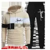 Men's Tracksuits Fashion Men Tracksuits Hoodies Suit Autumn Winter Men Hooded Sweater and Sweatpants Two Piece Set Plus Size Men's Clothing x0907