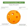 Ракетки для сквоша Крытые мячи для пиклболов USAPA Paddle Ball 26 отверстий Pickleball Спортивные тренировки Пластиковые полые шары Pickleball с воздушным потоком 230906