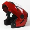 Capacetes de motocicleta Lente Dupla Flip Up Capacete de Motocross ECE Moto Scooter com Viseira Solar Modular Moto de Capacete Casque DOT