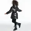 "Designer White Down Jacket for Girls Boys - Luxury Hooded Fur Fluffy Coat, Puffer Warm Winddichte uitsluiting voor kinderen - Winterkleding Essentieel"