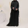 Roupas étnicas Casual Mulheres Muçulmanas Um Pedaço Cachecol Hijabs Abaya Jilbab Turquia Islâmica Simples Conveniente Com Lenço Vestido Solto Robe