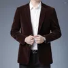 Männer Anzüge Herbst Frühling Männer Für Blazer Jacke Mode Marke Designer Business Casual Klassische Cord Elegante Anzug Kleidung