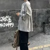 Deeptown Preppy Stijl Grijs Sweatshirt Vrouwen Harajuku Vintage Polo Lange Mouw T-shirt Oversize Koreaanse Streetwear Kpop Tops Vrouwelijke