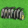 Golf Roddio Little Bee Clubs de golf CC Black Forged Forged Black Fer Forged Fer Set (4 5 6 7 8 9 P) 7PCS ACIER OU GRAPHIT