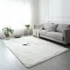 Carpets Plush Carpet Suitable For Living Room White Soft Fluffy Carpets Bedroom Bathroom Non-slip Thicken Floor Mat Teen Room Decoration P230907