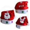 Decorações de Natal Chapéu para Crianças Adt Presentes Dos Desenhos Animados Applique Santa Deer Snow Designs Chapéus Suprimentos de Férias Sn1160 Drop Delivery Home Dhyey