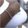 قلادة قلادة رقيقة M CZ 1 ROW متسلسل تنس لامعة قلادة Hiphop المثلجة Out Bling Zircon Choker المجوهر