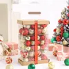 Décoration de fête 70pcs / boîte Ensemble de boules de Noël Peint en polystyrène Ornement X-MAS Arbre Navidad Année créative 2023 Boules