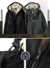 Chaquetas de invierno para hombre, chaqueta cálida con bolsillos con cremallera, abrigo térmico de lana gruesa negra y gris, cazadora informal de talla grande 6XL 7XL 8XL