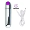 Powerful 10 Speed Bullet Dildo Vibrator Sex Toys for Women Maturbator USB Charge AV Stick G-Spot Massager Clitoris Stimulator