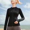 Active Shirts Yoga Women Autumn And Winter Clothing Inner Fleece Warm Fitness Long-sleeved S Jacket Running Cycling Tight Top