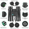 Telescopes Binoculars 12X42 Telescope Powerful Long Range Professional Spyglass HD Camping Tourism Equipment For Traving Suvival Bird Watch Q230907