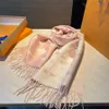Sciarpa da donna classica Sciarpe firmate Scialle di lana Cachemire di lusso 4 colori Lettera Design reversibile Uomo Taglia unisex 180x35