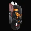 Party Masks Horrible Japanese Samurai Prajna Mask Halloween Realistic Cosplay Party Costume Masks Senior Resin 230906