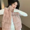 Fourrure Femme Fausse Fourrure Plazson Bloc Fausse Fourrure Femmes Manteau Sans Manches Hiver Mode Solide Col Montant En Peluche Imitation Fourrure De Lapin Veste Gilet Pardessus x0907