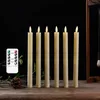 Candles Flameless Flickering with Remote Battery Operated Led Warm 3D Wick Light Pack of 6 Christmas Home Wedding Decor 230907