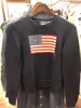 2024SS женский свитер, свитер-поло с длинными рукавами, пуловер, женский зимний винтажный женский роскошный трикотаж с флагом США, S-XL