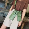 Sacs de taille 2 pièces femmes sac Hip Hop ceinture en cuir tactique bandoulière poitrine femme Fanny Pack petit concepteur de luxe poche