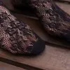 Femmes chaussettes filles rétro en dentelle florale transparente cheville avec des bas de princesse à volants