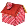 kennels pens Household Portable Brick Wall Style Pet Dog House Warm and Cozy Cat Bed 230907