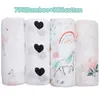 Cobertores Swaddling Bambu Algodão Bebê Cobertores Nascido Flamingo Unicórnio Padrões Musselina Swaddle Envoltório Bebe Crianças Infantil Gaze Fraldas Bebê Toalha de Banho 230907