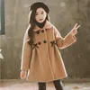 Kurtki dla dzieci kurtka dla dziewcząt wełna zimowa ciepła płaszcz mody dziewcząt ubrania dla dzieci odzież wierzchnia jesienna płaszcz 4 6 8 10 12 13 lat 230906
