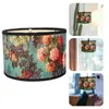 Lâmpadas pendentes Nightstand Decor Lampshade Flowery Cover Dustproof Padrão Equipamento Bambu Housewarming Presente Prático