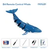 ElectricRC Animals 24g Mini RC Water Spray Dive Whale Dual Propellerf Drive Waterproof Wireless Remote Control Shark Gifts Toys for Children 230906