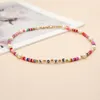 Chains Cross Border European And American Personalized Ethnic Style Collarbone Chain Colored Soft Pottery Genuine Fake Pearls Co