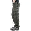 Herenbroek 2023 Lente Winter Militaire Mannen Kaki Cargobroek Casual Katoen Tactisch Big Size Army Overol Hombre