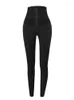 Pantaloni attivi Leggings a vita alta Donna Skinny Yoga Collant sportivi elastici Donna Nero Slim Push Up Allenamento Fitness Pantaloni da palestra femminili