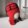 ベレット冬の女性の頭蓋骨帽子帽子手作りの男性編みパーティーギフト秋の春のかぎ針編みビーニーハットイヤーフラップキャップ