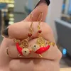 Baumelnde Ohrringe CAOSHI Zarte rote glänzende Fischtropfen weiblicher Modeschmuck exquisite Persönlichkeit Geschenk für Frauen trendige Damenaccessoires