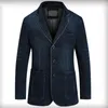 Jaquetas masculinas moda casual vestido terno denim jaqueta 4xl mans blazer casaco casaco de algodão jean topcoat primavera outono streetwear americano